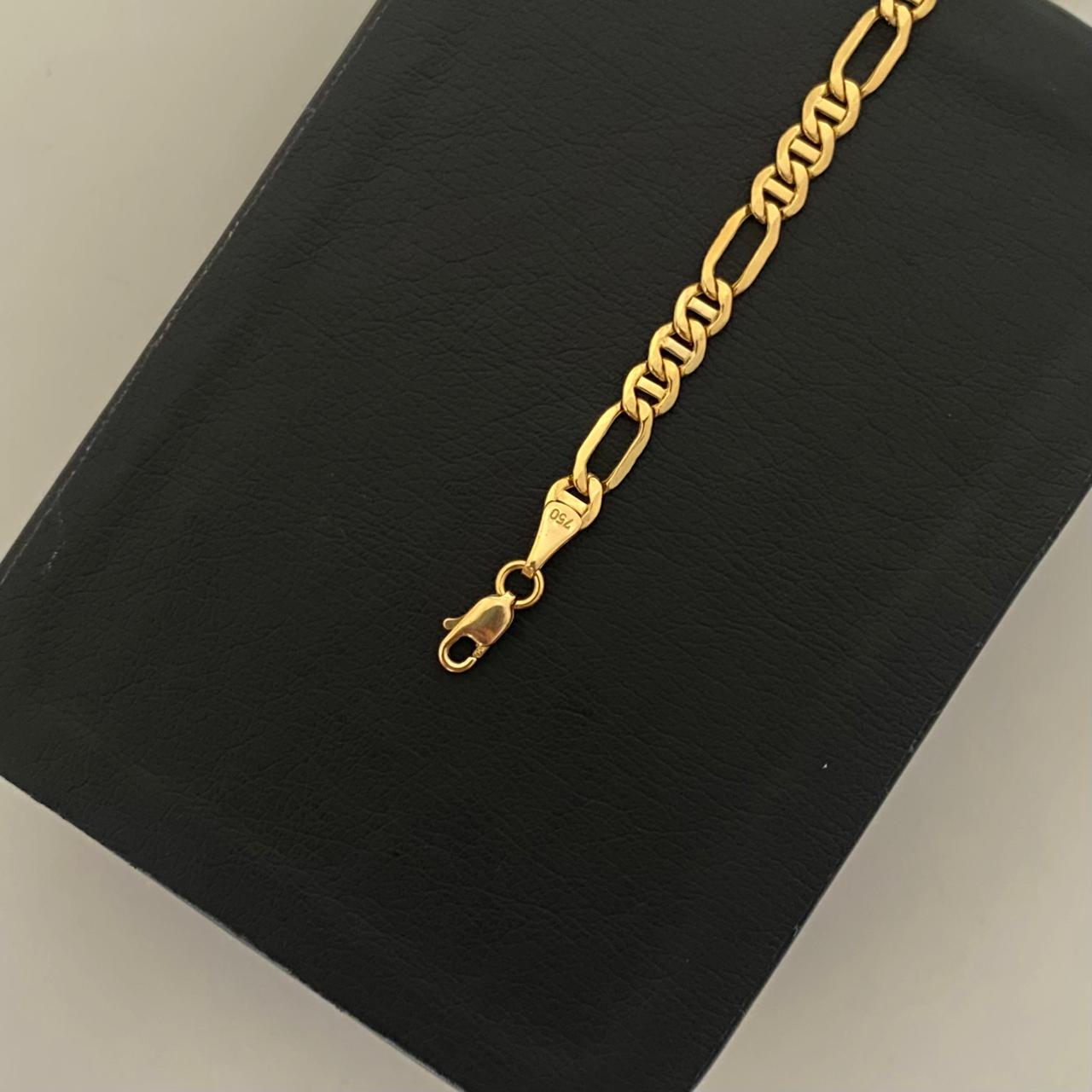 Pulso It 3x1 tipo escalera Oro amarillo 18k +1 / 3,6 Gr / 4,5 mm / 19 Cm